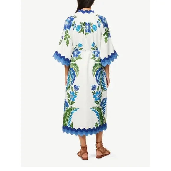 Farm Rio Tropicance Linen Mididress - Picture 6 of 6